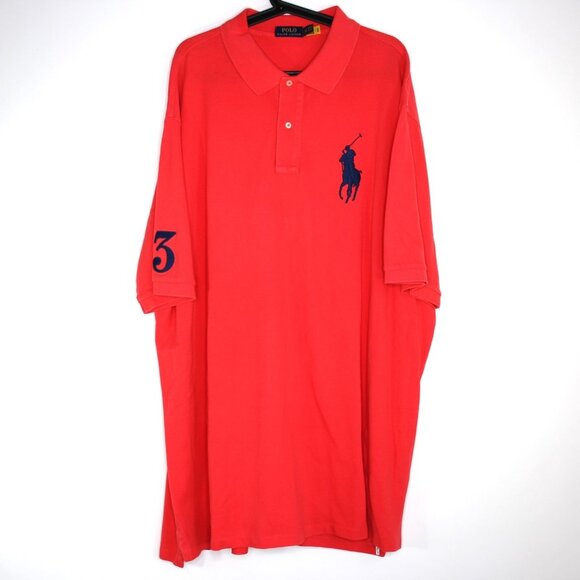 Polo Ralph Lauren Mens 3XLT 3XL Tall Embroidered Big Pony Polo Shirt M1071 - Picture 1 of 4